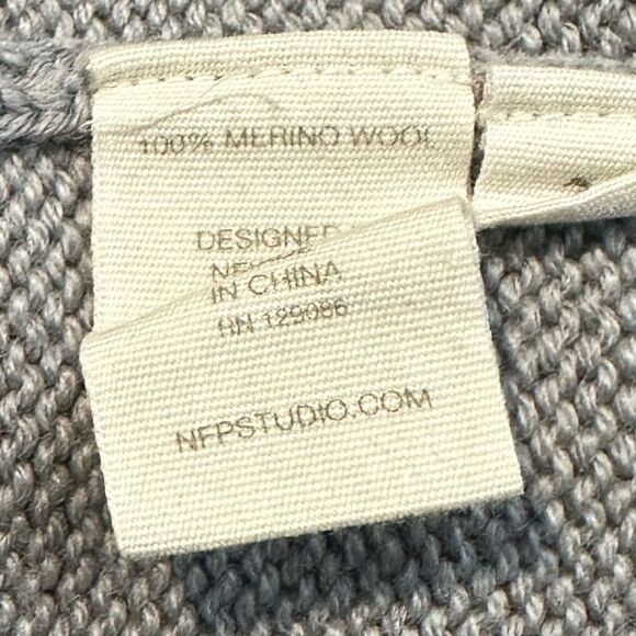 NFP New Form Perspectives Gray Knit Asymmetrical Sweater - Picture 5 of 5